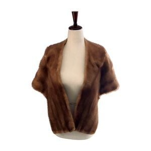Vintage Faux Fur Stole or Evening Wrap